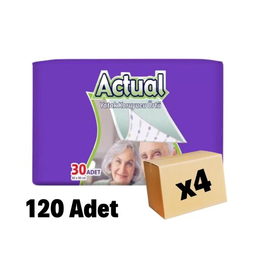 Actual Yatak Koruyucu Örtü 60 x 90 120 Adet 4 Paket - 1