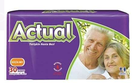 ACTUAL YETİŞKİN HASTA BEZİ SMALL 30 LU PAKET - 1