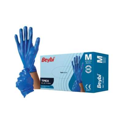 Beybi TPEX Eldiven Mavi Medium - 100'lü Kutu - Beybi