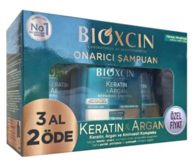 Bioxcin Keratin ve Argan Onarıcı Şampuan 300 ml - - Bioxcin