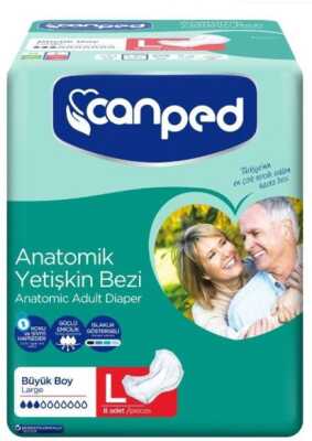 CANPED ANATOMİK BÜYÜK BOY (L) 8Lİ HASTA BEZİ - Canped