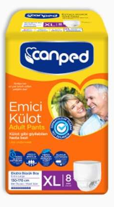 CANPED EMİCİ KÜLOT BEZ XL 8 ADET - 1