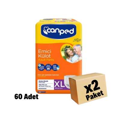 CANPED EMİCİ KÜLOT BÜYÜK X-Large BEDEN 60 Adet 2 Paket - 1