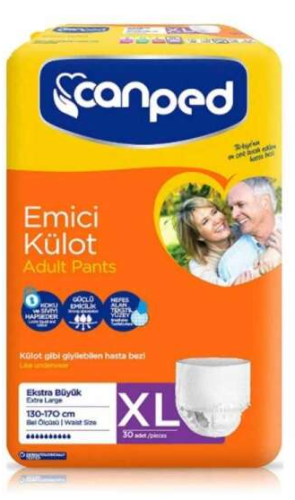 CANPED EMİCİ KÜLOT EKSTRA BÜYÜK XL 30LU - 1
