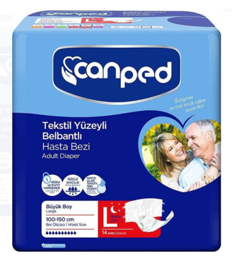 CANPED HASTA BEZİ BELBANTLI TEKS. GECE LARGE 14LÜ - 1