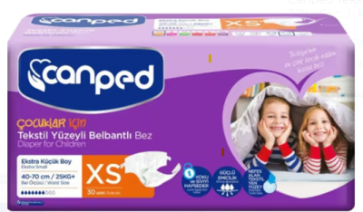 CANPED HASTA BEZİ BELBANTLI TEKS.KÜÇÜKBOY XS 30LU - Canped