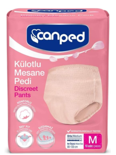 CANPED KÜLOTLU MESANE PEDİ MEDİUM BOY 10 ADET - 1