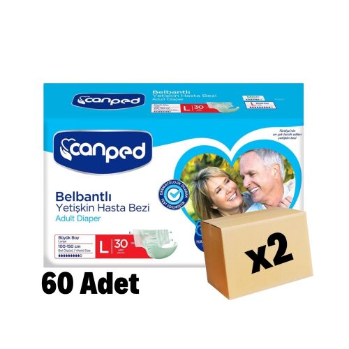 CANPED POLİTİLEN BAĞLAMALI POLİETİLEN 60 Adet 2 Paket (L) - 1