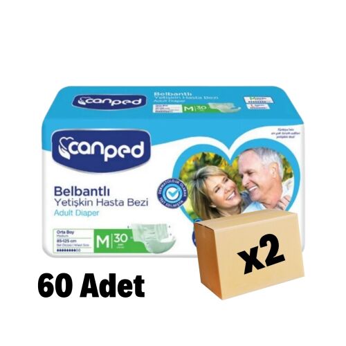 CANPED POLİTİLEN BAĞLAMALI POLİETİLEN 60 Adet 2 Paket (M) - 1