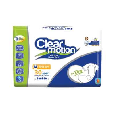 CLEARMOTİON YETİŞKİN BEL.HASTABEZİ MED. 30lu - CLEAR MOTION