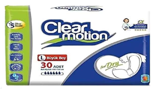 CLEARMOTİON YETİŞKİN HASTABEZİ 30 LU LARGE - 1