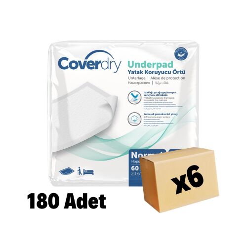 COVER DRY YATAK KORUYUCU ÖRTÜ 60*90 30 LU 180 Adet 6 Paket - 1