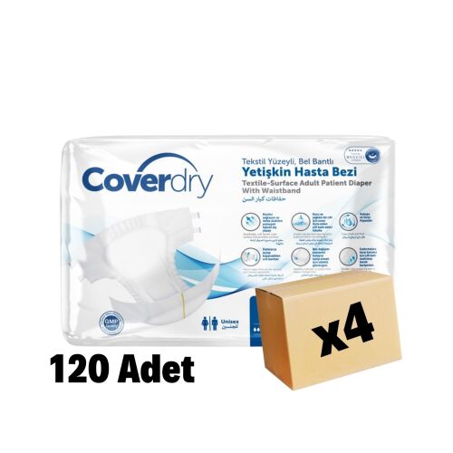 COVERDRY BEL BANTLI HASTA BEZİ LARGE 30 LU 120 Adet 4 Paket - 1