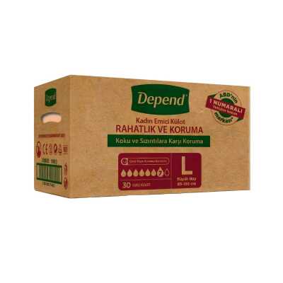 Depend Emici Külot Kadın Large ( Büyük Boy ) 600 Adet 20 Koli - 2