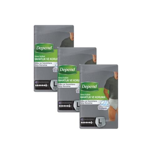 Depend Erkek Emici Külot Large 30 'lu - 2