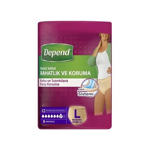  Depend Hasta Bezi Kadın Large 54 Adet 6 Paket - 2