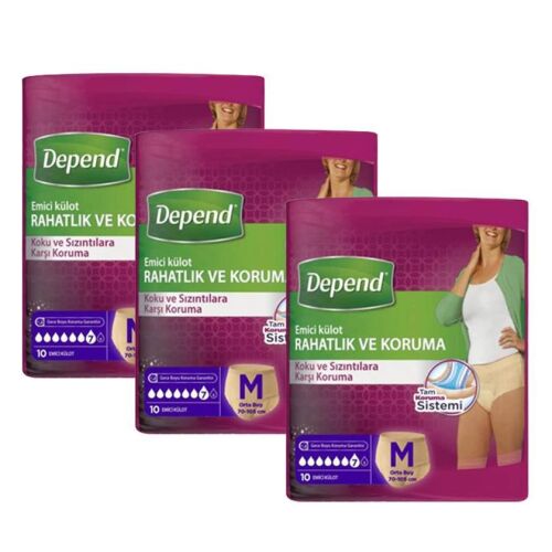 DEPEND HASTA BEZİ KADIN (MEDİUM - ORTA BOY) 30LU - 2