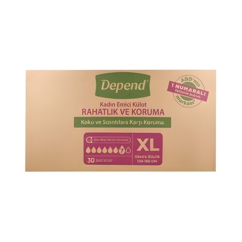 Depend Hasta Bezi (X Large - Ekstra Büyük Boy) 30'Lu - 1