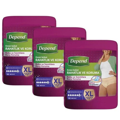 Depend Hasta Bezi (X Large - Ekstra Büyük Boy) 30'Lu - 2