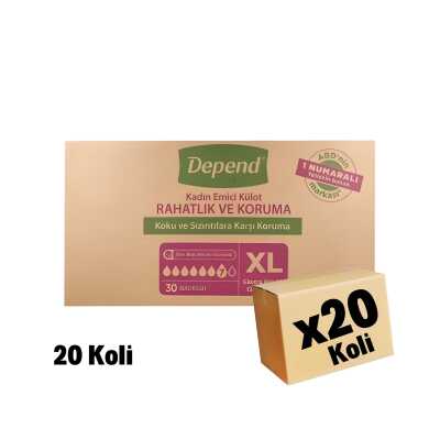 Depend Hasta Bezi (X Large - Ekstra Büyük Boy) 600 Adet 20 Koli - 2