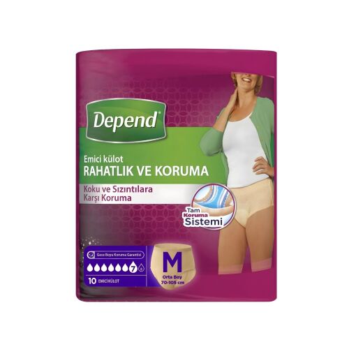 Depend Kadın Hasta Bezi Medium 60 Adet 6 Paket - 2
