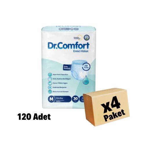 DR. COMFORT EMİCİ KÜLOT MEDİUM (70X120CM) 120 Adet 4 Paket - 1