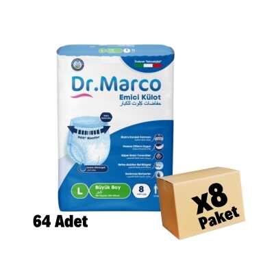DR MARCO EMİCİ KÜLOT LARGE (100x150cm) 64 Adet 8 Paket - 1