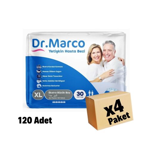 DR MARCO HASTA BEZİ EXTRA LARGE 120 Adet 4 Paket (120x160cm) - 1