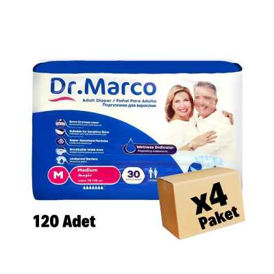 DR MARCO HASTA BEZİ MEDİUM 120 Adet 4 Paket (85x125cm) - 1