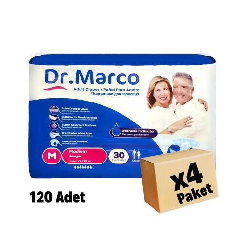 DR MARCO HASTA BEZİ MEDİUM 120 Adet 4 Paket (85x125cm) - 1