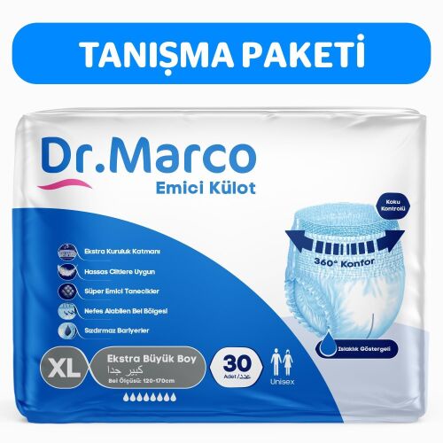 DR. MARCO KÜLOTLU HASTA BESZİ (X- LARGE ) 120 Adet 4 Paket - 2