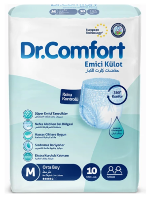 Dr.Comfort Yetişkin Emici Külot Medium 10lu - Dr.Comfort