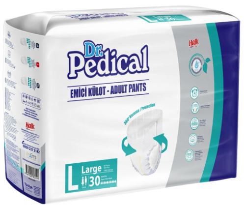 DR.PEDİCAL EMİCİ KÜLOT LARGE 30 ADET - 1