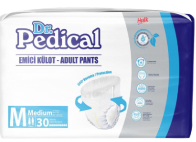DR.PEDİCAL EMİCİ KÜLOT MEDİUM 30 ADET - Dr.Pedical