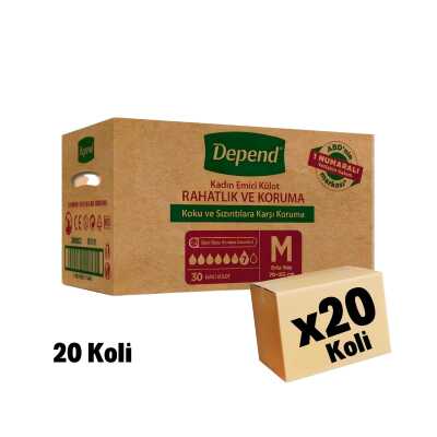 Evony Large 5 Koli (Toplam 20 Paket) + Depend Medium 20 Koli Kampanya Seti - 3