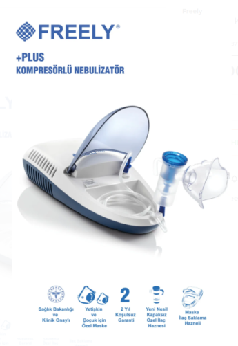 FREELY PLUS KOMPRESÖRLÜ NEBÜLİZATÖR CİHAZI KAPAKLI - 1
