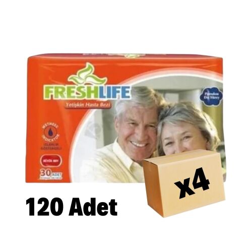 Freshlife Belbantlı Hasta Bezi Large 120 Adet 4 Paket - 1