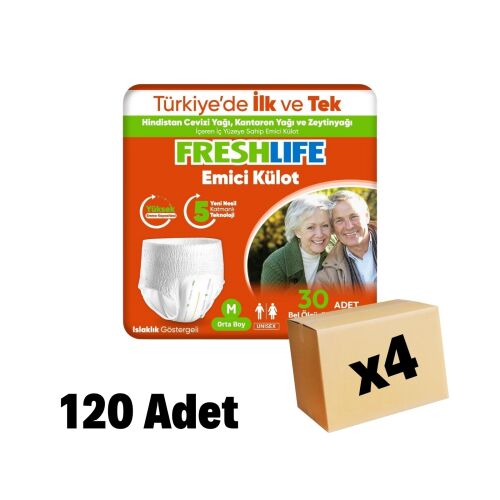 Freshlife Emici Külot Medium 120 Adet 4 Paket - 1