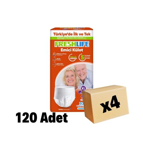 Freshlife Emici Külot XL (EKSTRA BÜYÜK BOY) 120 Adet 4 Paket - 1