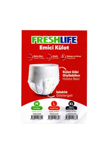 FRESHLİFE EMİCİ KÜLOT XL (EKSTRA BÜYÜK BOY) 30 ADET - 2