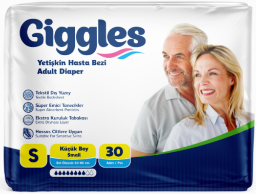 GİGGLES HASTA BEZİ SMALL 30LU (50X85CM) - 1