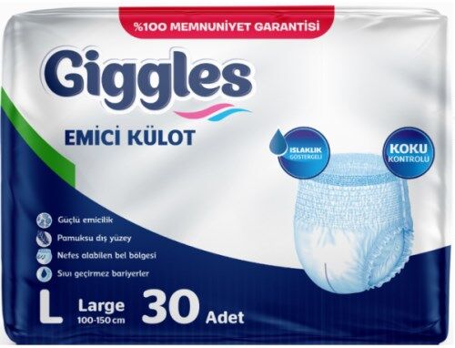 GİGGLES YETİŞKİN EMİCİ KÜLOT LARGE 120 Adet 4 Paket - 2