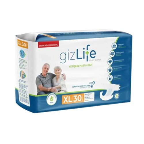 GİZLİFE BEL. HASTA BEZİ EKSTRABÜYÜK BOY XL 30 ADET - 1