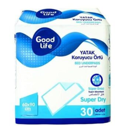 GOODLİFE YATAK KORUYUCU 60X90 30 ADET - 1