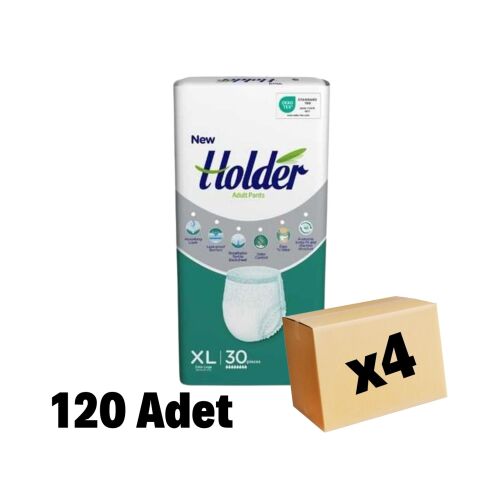 Holder Emici Külot Yetişkin Hasta Bezi XLarge 120 Adet 4 Paket - 1