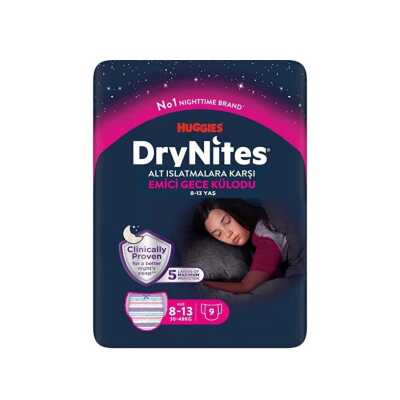 Huggies Drynites Gece Külodu Kız 8-13 Yaş 9'Lu - Huggies