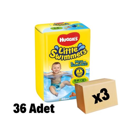 Huggies Little Swimmers Mayo Bebek Bezi Small 7-15 Kg 36 Adet 3 Paket - 1