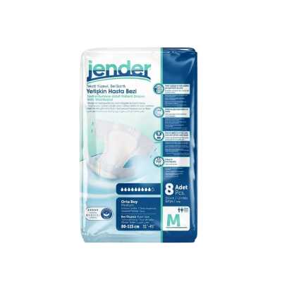 Jender Bel Bantlı Hasta Bezi 8 Li Medium - Jender