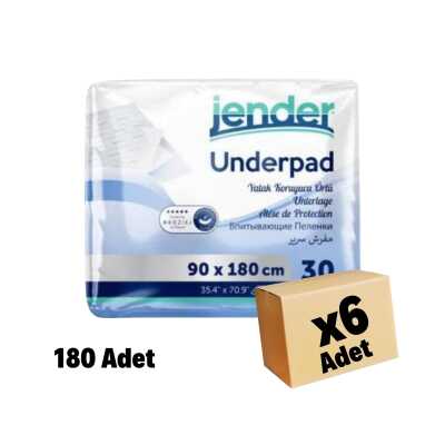 Jender Yatak Koruyucu Örtü 90x180 180 Adet 6 Paket - 1