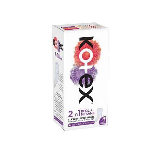 Kotex 2IN1 Ekstra Uzun Günlük Ped 352 Adet 16 Paket - 2
